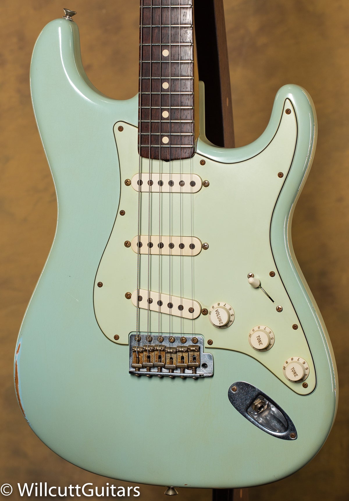 Fender Custom Shop Wildwood 10 '59 Strat Relic Brazilian Fingerboard Faded Sonic Blue