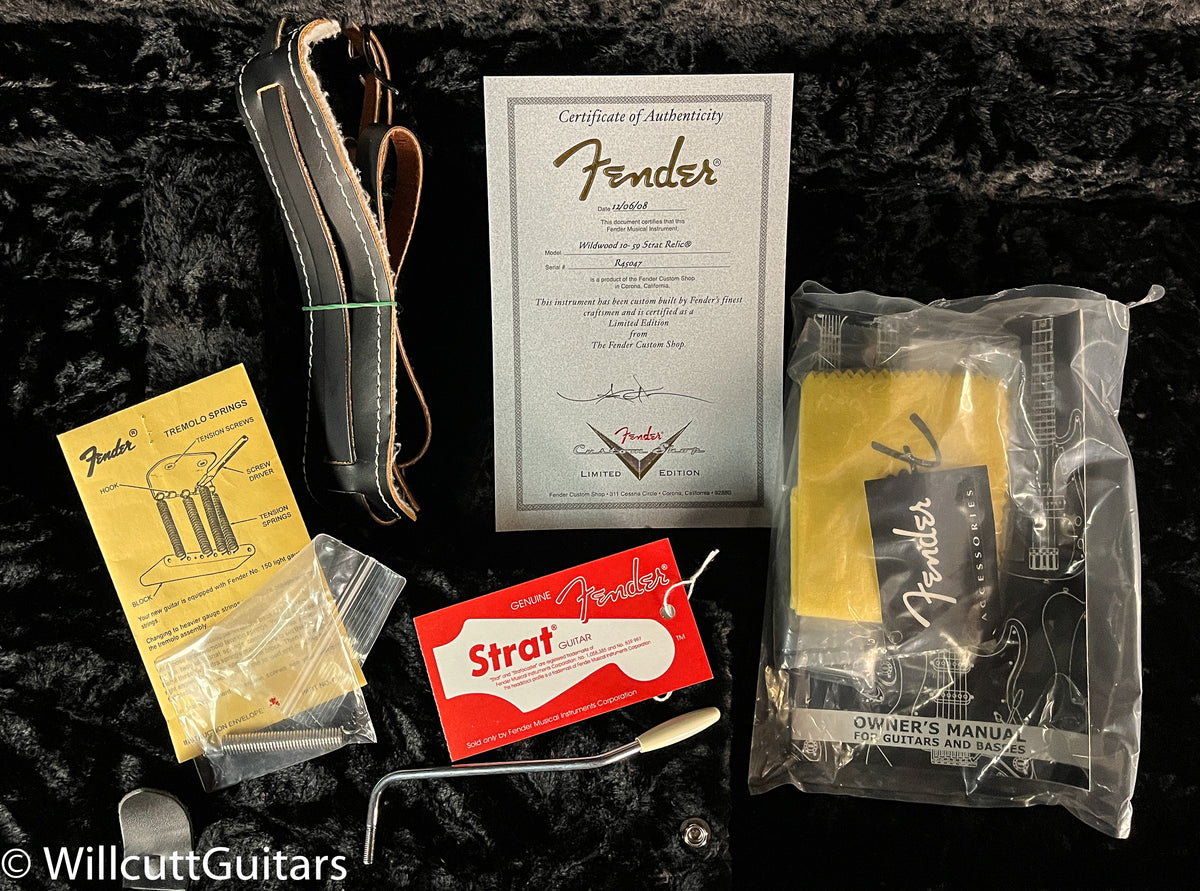 Fender Custom Shop Wildwood 10 '59 Strat Relic Brazilian Fingerboard Faded Sonic Blue