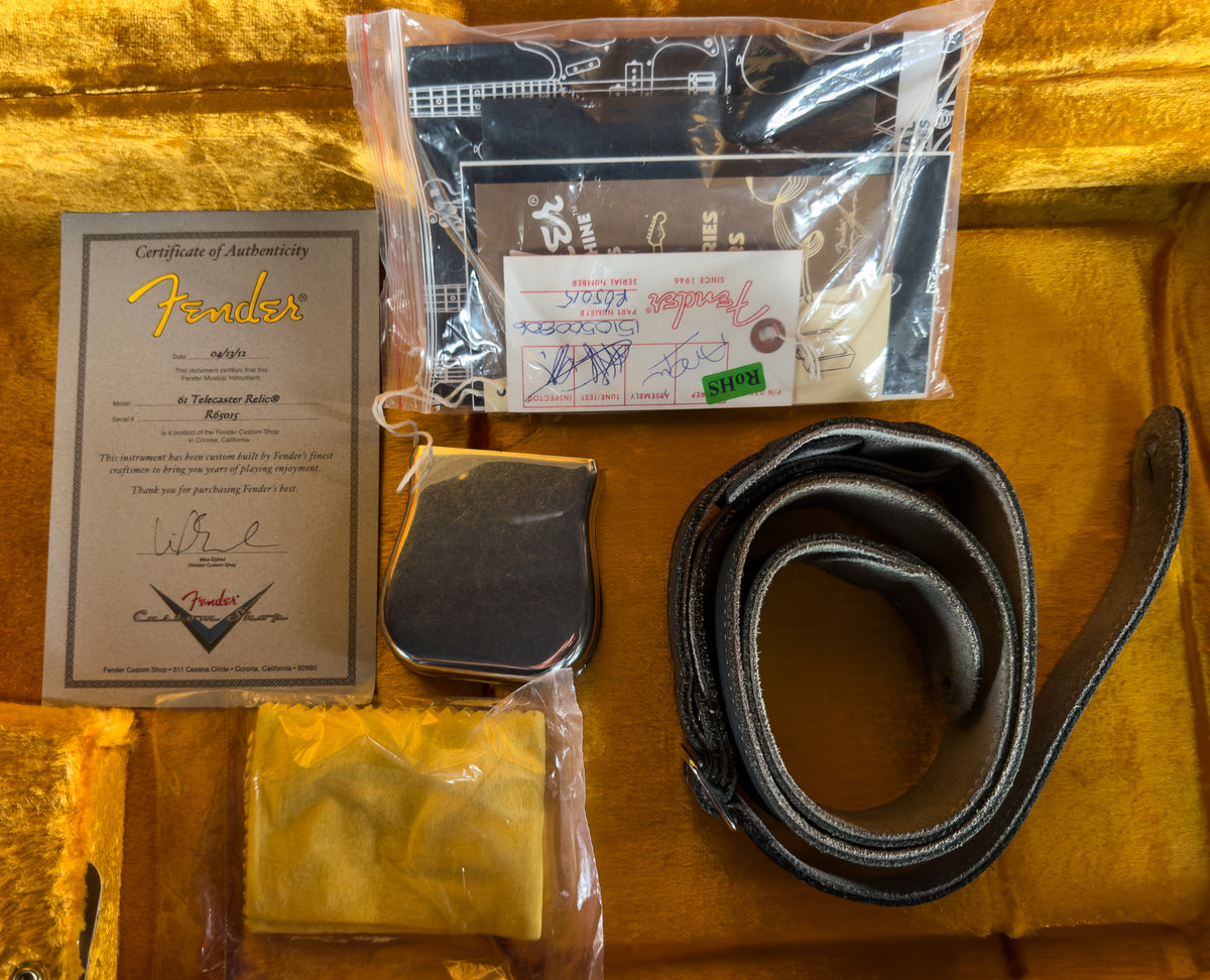 2012 Fender Custom Shop 1961 Tele Custom Relic Black