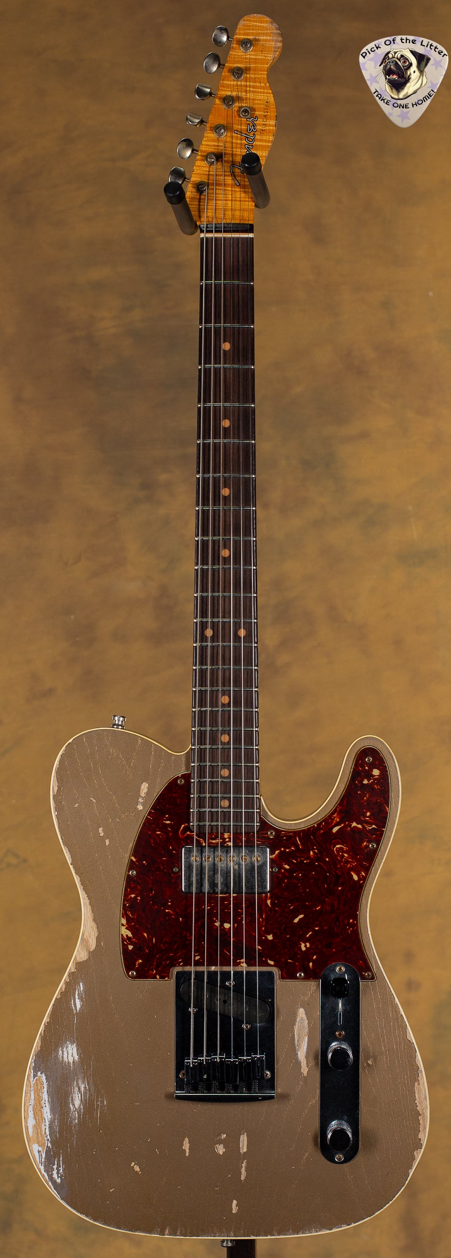 2016 Fender Custom Shop Masterbuilt Dennis Galuszka American Custom Telecaster Heavy Relic Aged Shoreline Gold