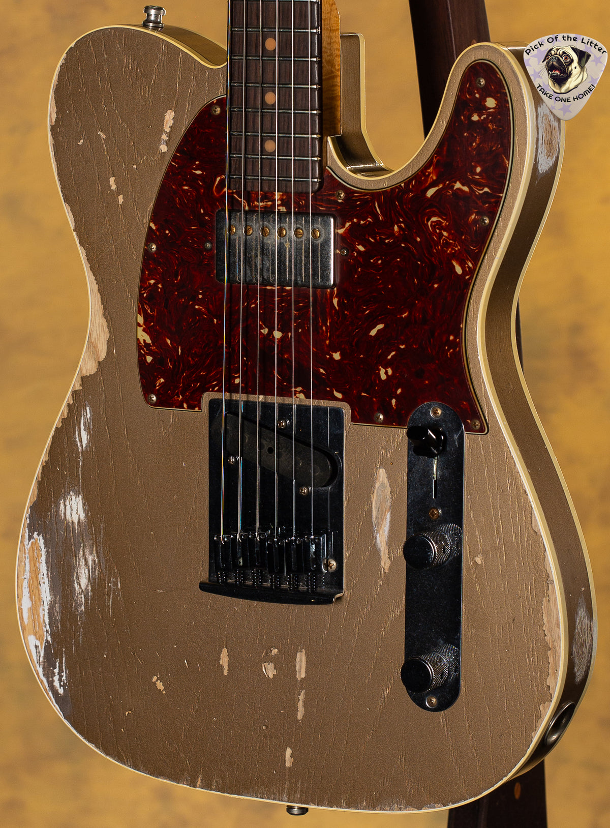 2016 Fender Custom Shop Masterbuilt Dennis Galuszka American Custom Telecaster Heavy Relic Aged Shoreline Gold