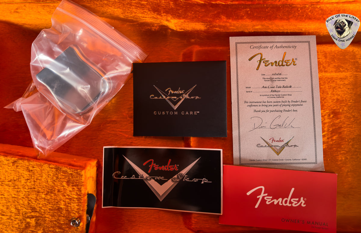 2016 Fender Custom Shop Masterbuilt Dennis Galuszka American Custom Telecaster Heavy Relic Aged Shoreline Gold