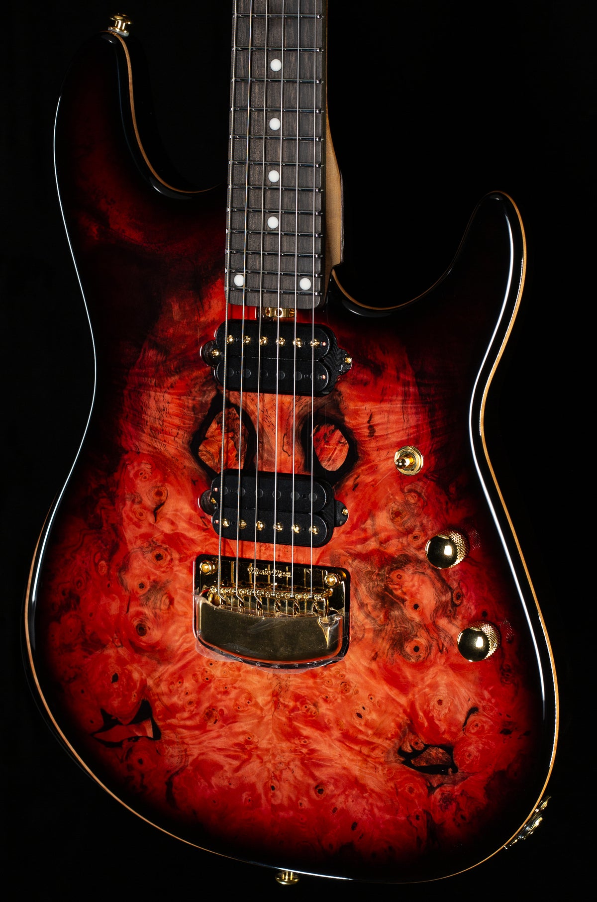 Ernie Ball Music Man Jason Richardson Cutlass Rorschach Red (461)
