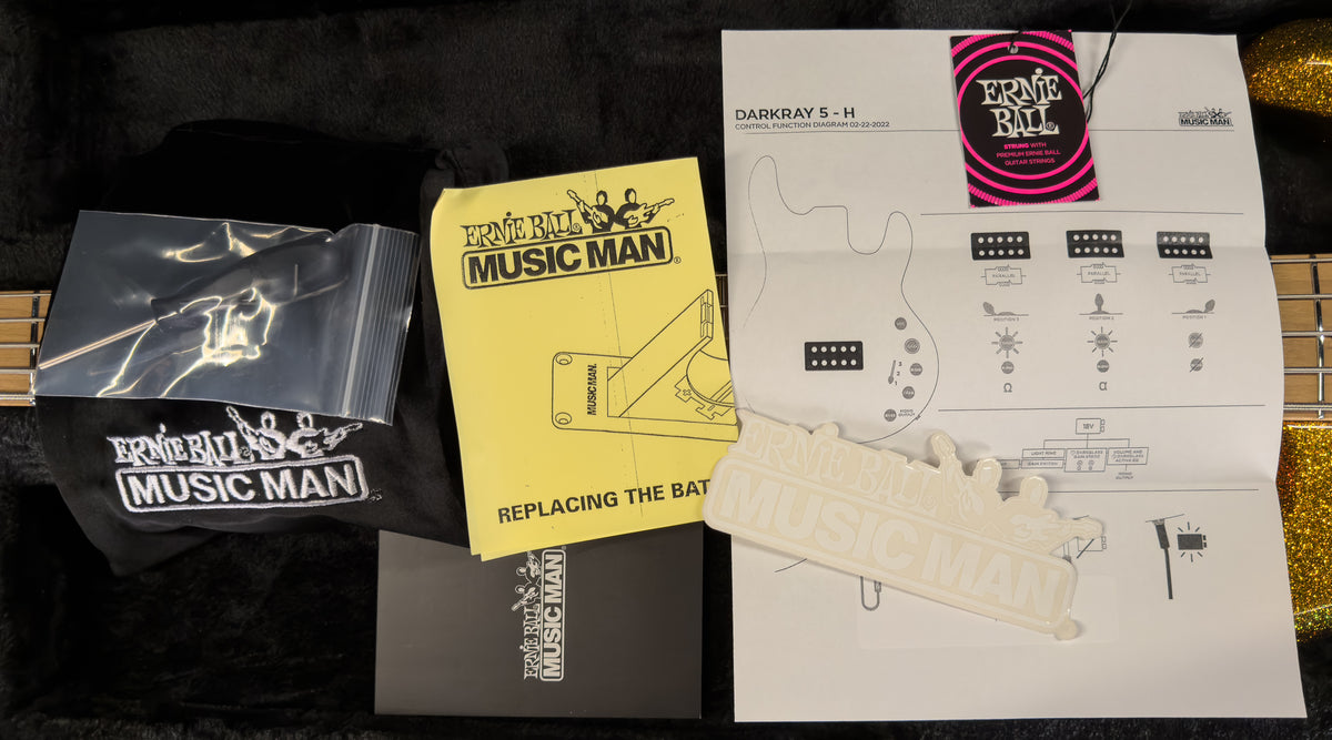 Ernie Ball Music Man DarkRay 5 Gold Bar (003)