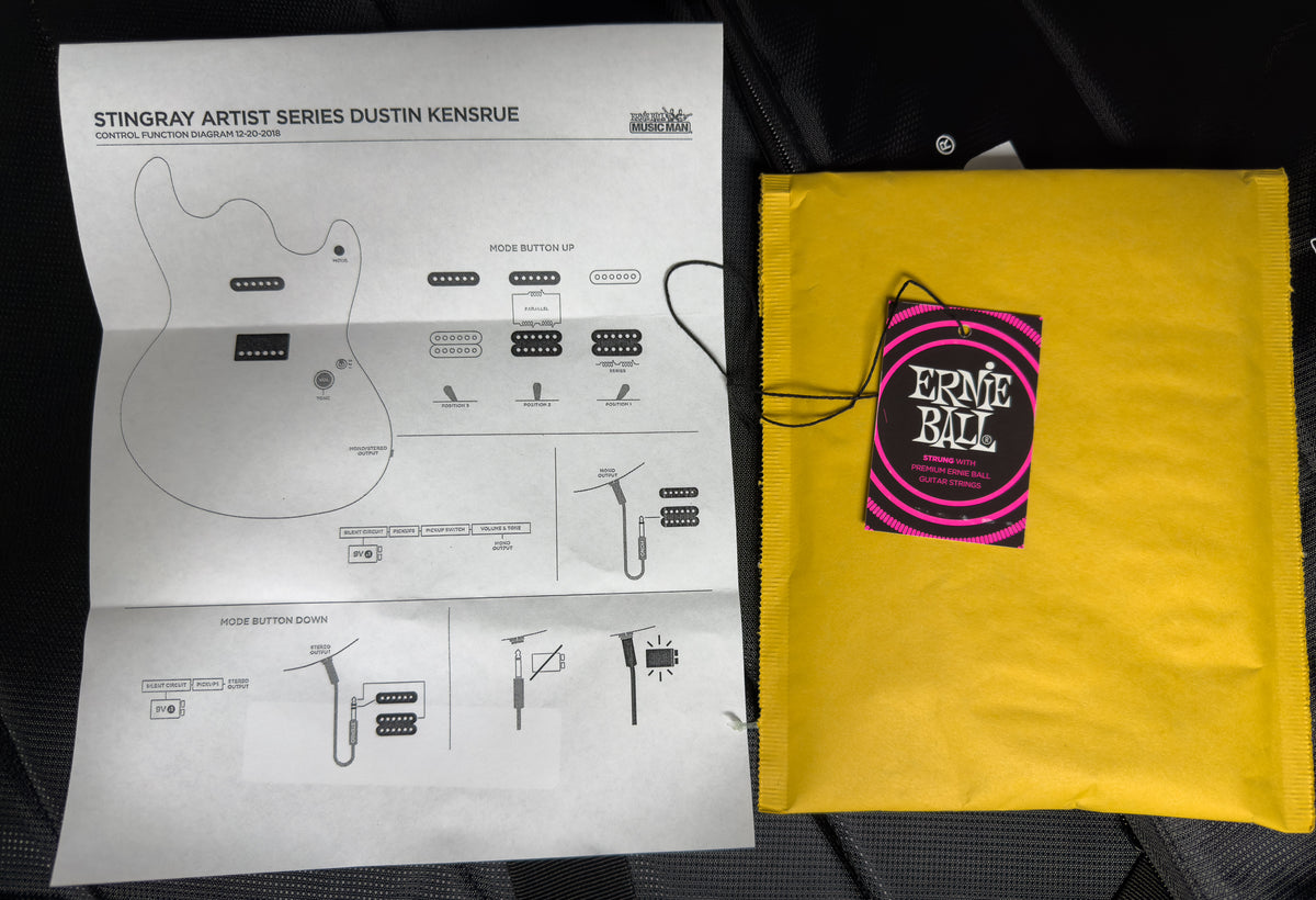 Ernie Ball Music Man Dustin Kensrue StingRay Dark Satin Tobacco (093)
