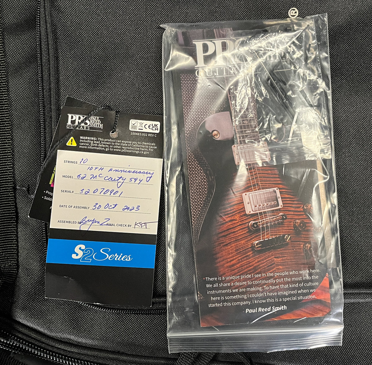 PRS S2 10th Anniversary McCarty 594 McCarty Sunburst (901)