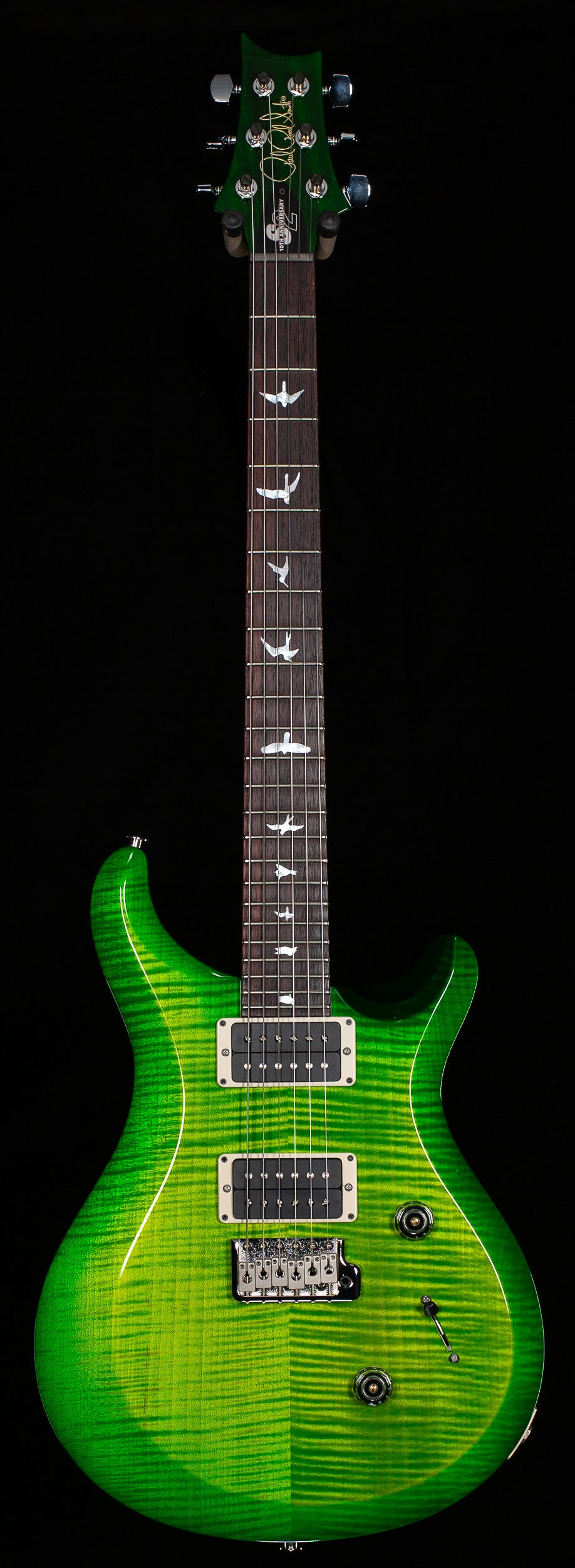 PRS S2 10th Anniversary Custom 24 Maple top Eriza Verde (150)