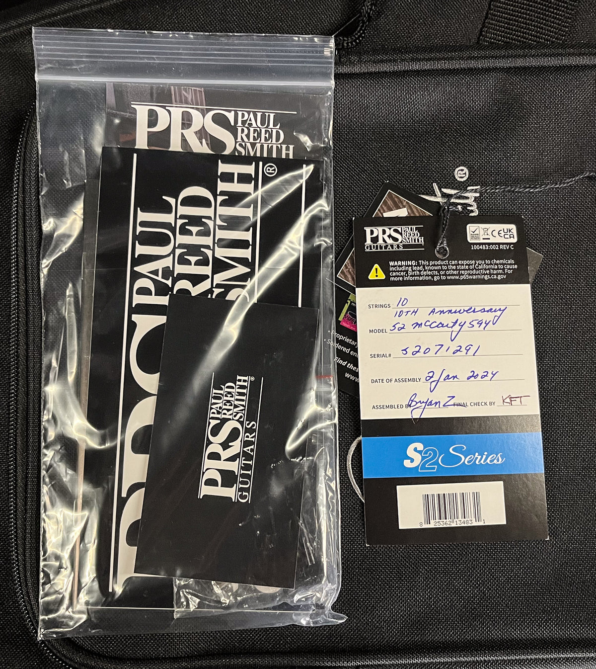PRS S2 10th Anniversary McCarty 594 Black Amber (291)