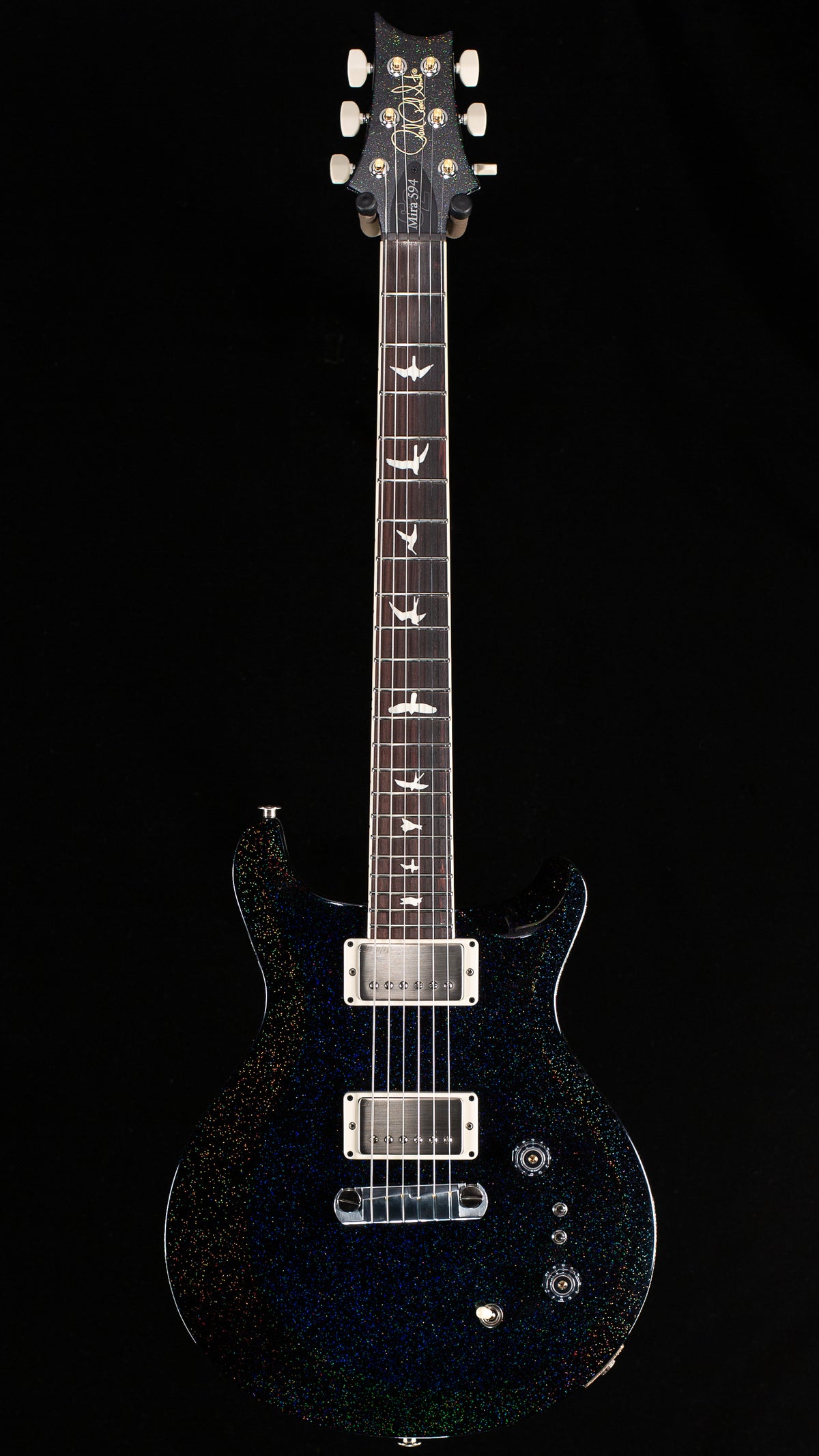 PRS S2 Mira 594 Black Rainbow Holoflake (396)