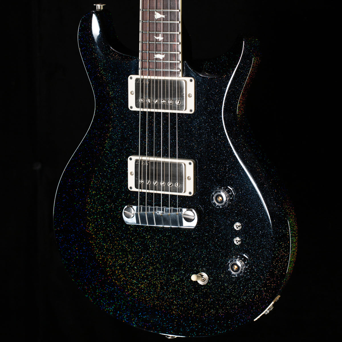 PRS S2 Mira 594 Black Rainbow Holoflake (396)