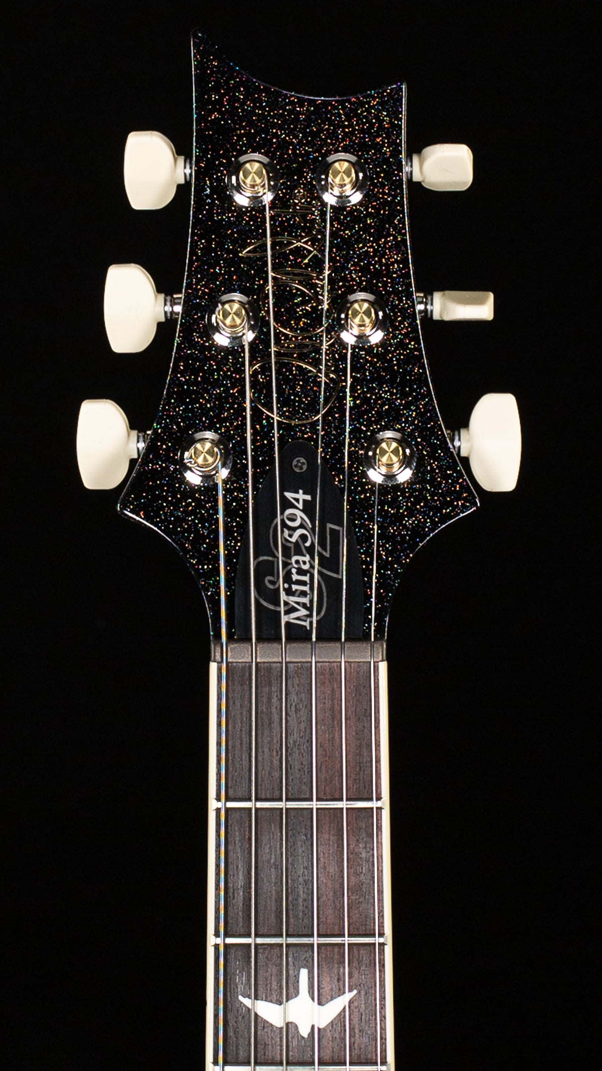 PRS S2 Mira 594 Black Rainbow Hollowflake (595)