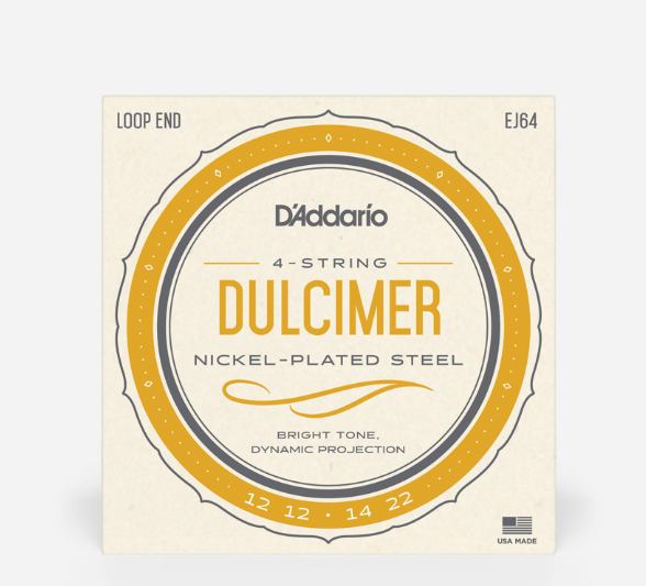 D&#39;Addario EJ64, 4-String Dulcimer, Nickel Wound on Steel