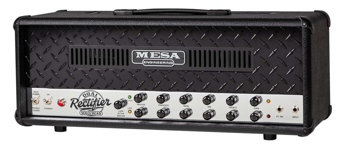 Mesa Boogie Dual Rectifier 90s 2-Channel Black Bronco Black Diamond Plate (652)