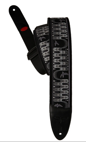 PRS 2.4" Padded Guitar Strap w/FLASH, Custom Jacquard Birds Wavelength