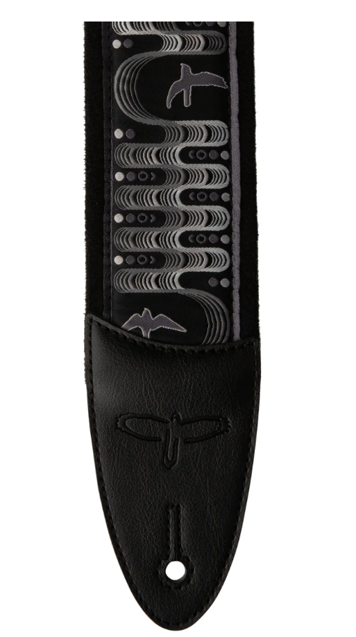 PRS 2.4&quot; Padded Guitar Strap w/FLASH, Custom Jacquard Birds Wavelength