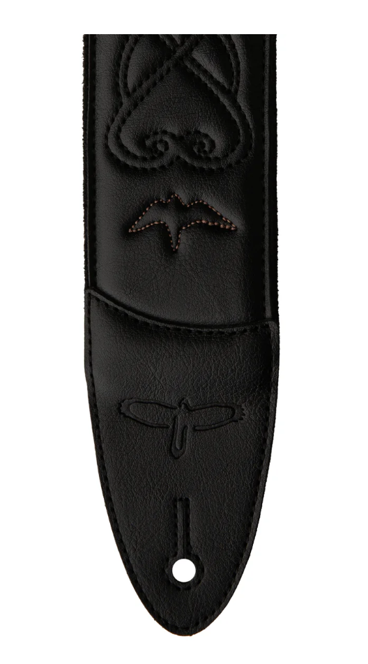 PRS 2.4&quot; Padded Guitar Strap w/RAS, Custom Leather (Faux) Birds