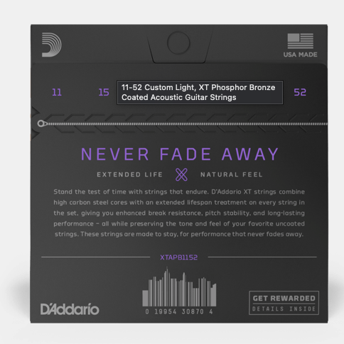 D&#39;Addario XTAPB1152 XT Acoustic Phosphor Bronze Light 11-52