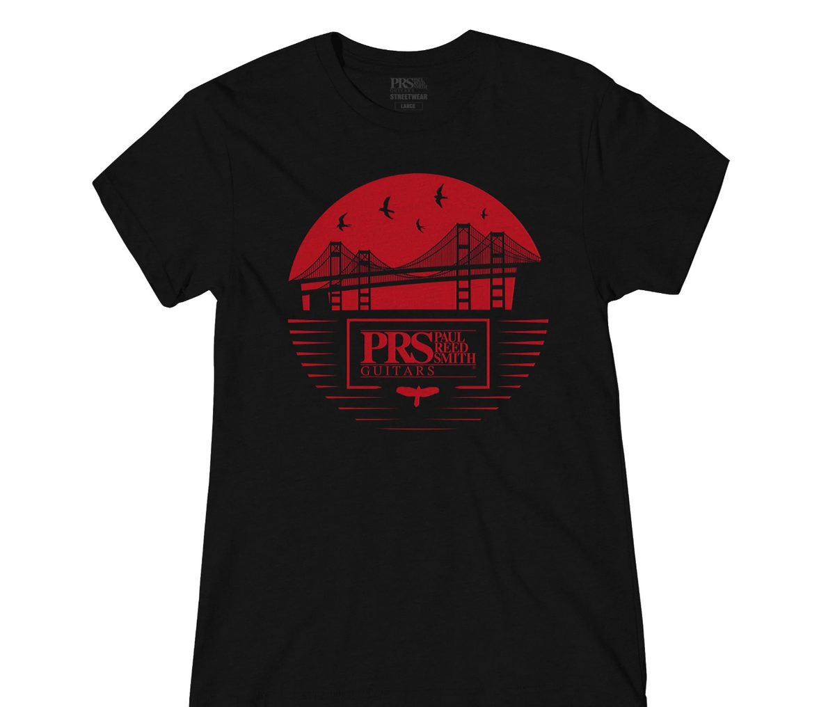 PRS Women's Bay Bridge Tee Black/Red