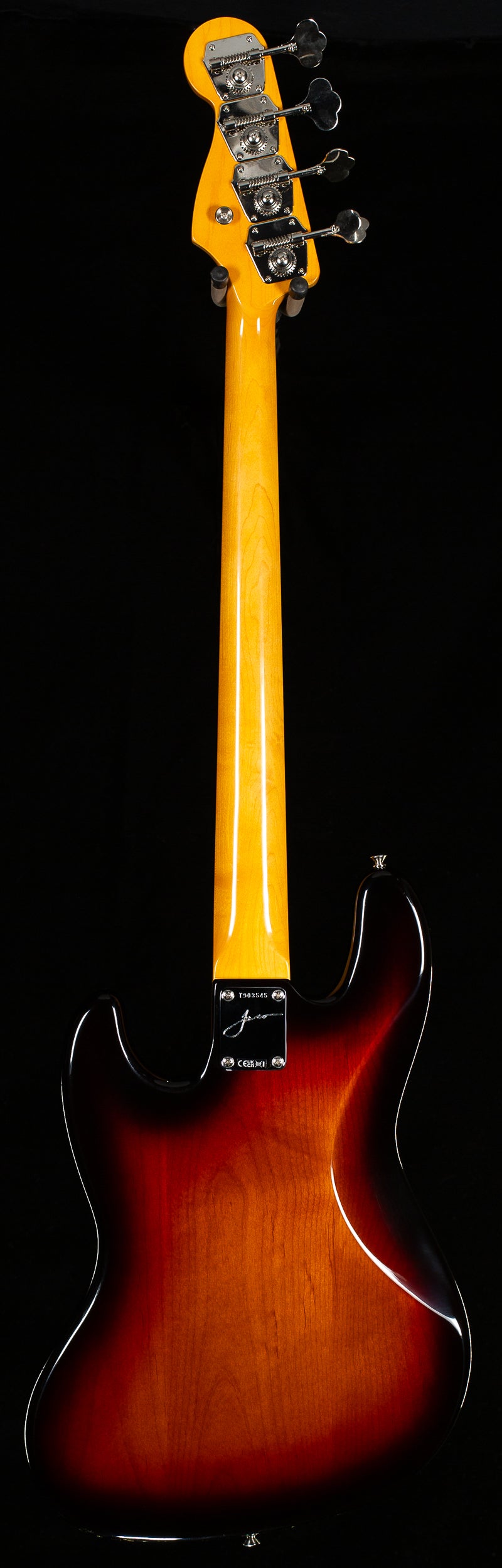 Fender Jaco Pastorius Jazz Bass, Fretless Pau Ferro Fingerboard 3-Color Sunburst (545)