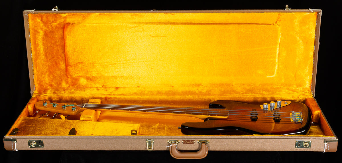 Fender Jaco Pastorius Jazz Bass, Fretless Pau Ferro Fingerboard 3-Color Sunburst (545)