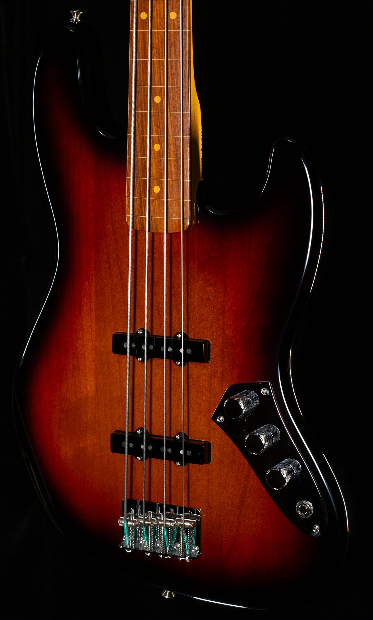 Fender Jaco Pastorius Jazz Bass Fretless Pau Ferro Fingerboard 3-Color Sunburst (747)