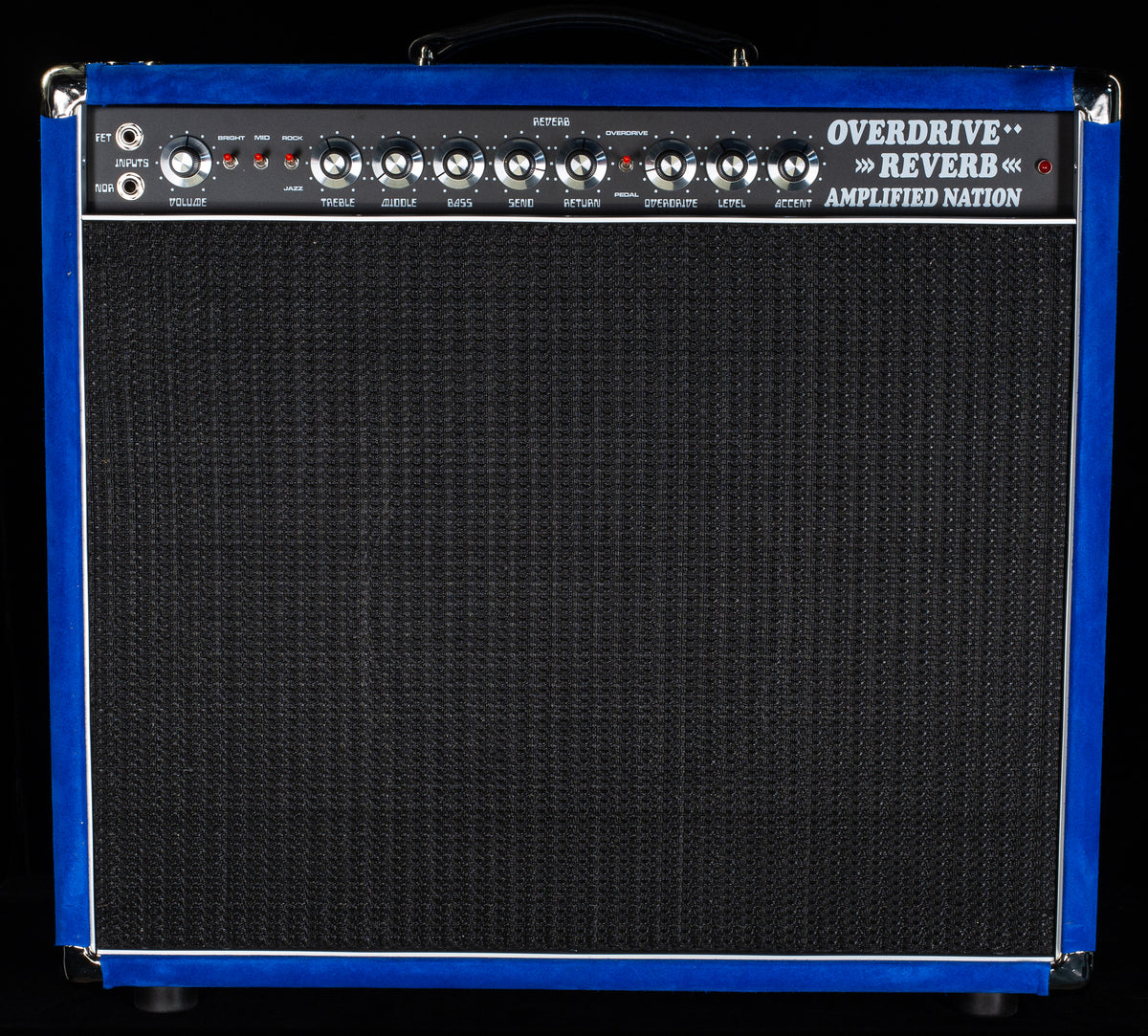Amplified Nation Overdrive Reverb 50w 1x12 Combo Royal Blue / Black Sparkle (207)