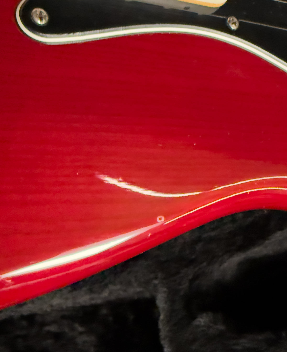 2012 Fender American Deluxe Jazz Bass V Wine Transparent