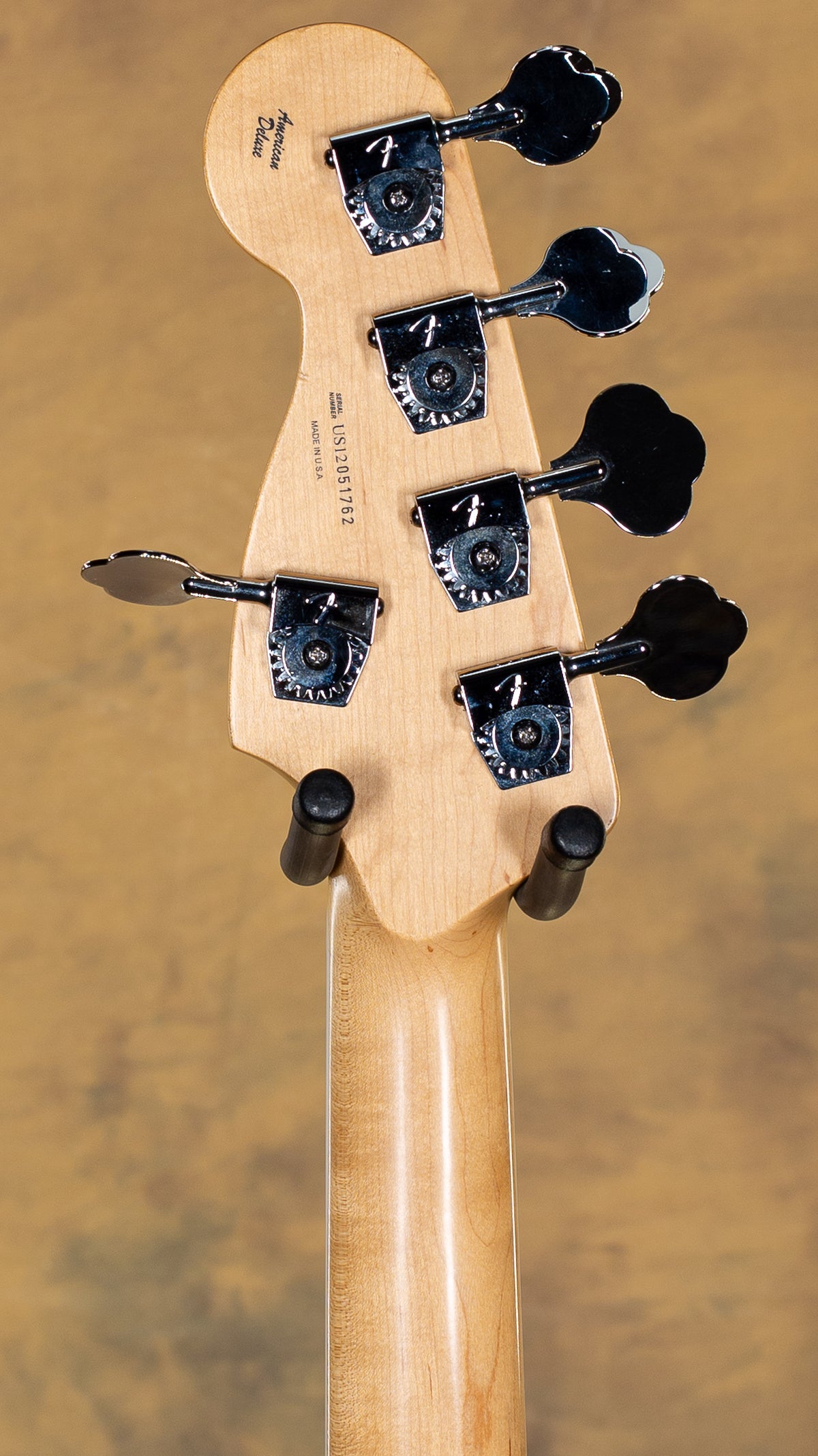 2012 Fender American Deluxe Jazz Bass V Wine Transparent