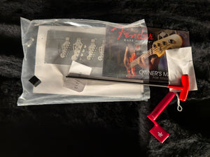 2012 Fender American Deluxe Jazz Bass V Wine Transparent