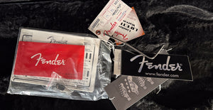 2014 Fender American Deluxe Stratocaster HSS Olympic Pearl Rosewood Fingerboard