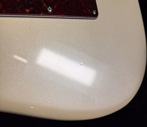 2014 Fender American Deluxe Stratocaster HSS Olympic Pearl Rosewood Fingerboard