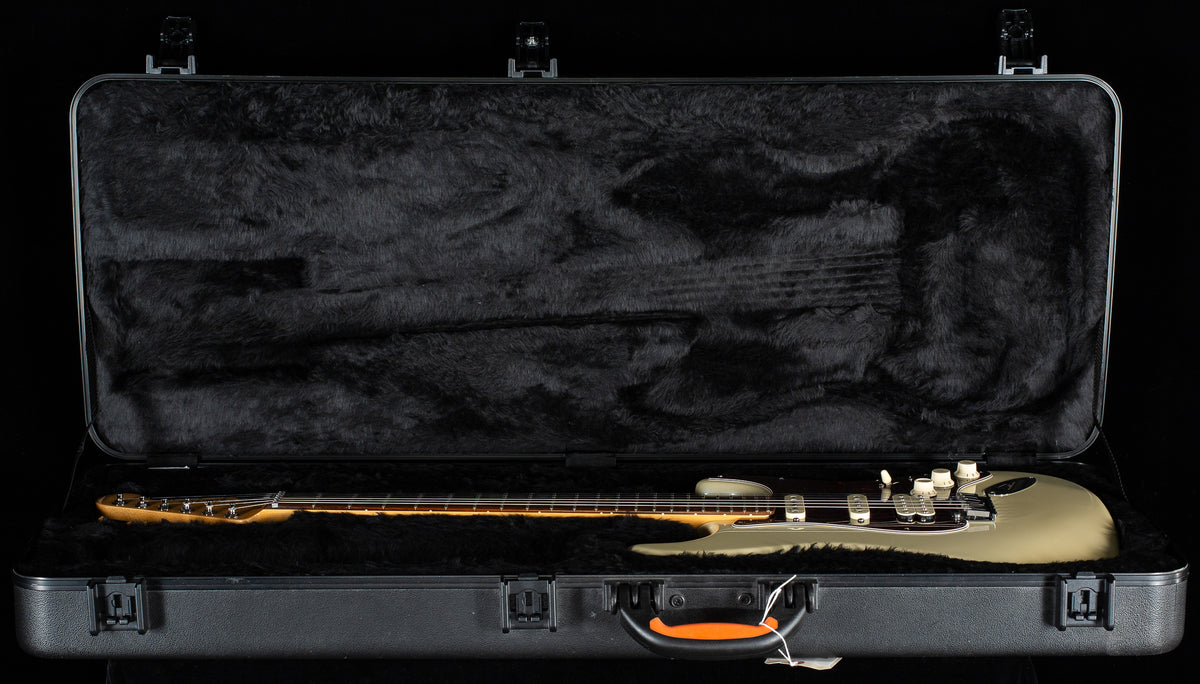 2014 Fender American Deluxe Stratocaster HSS Olympic Pearl Rosewood Fingerboard