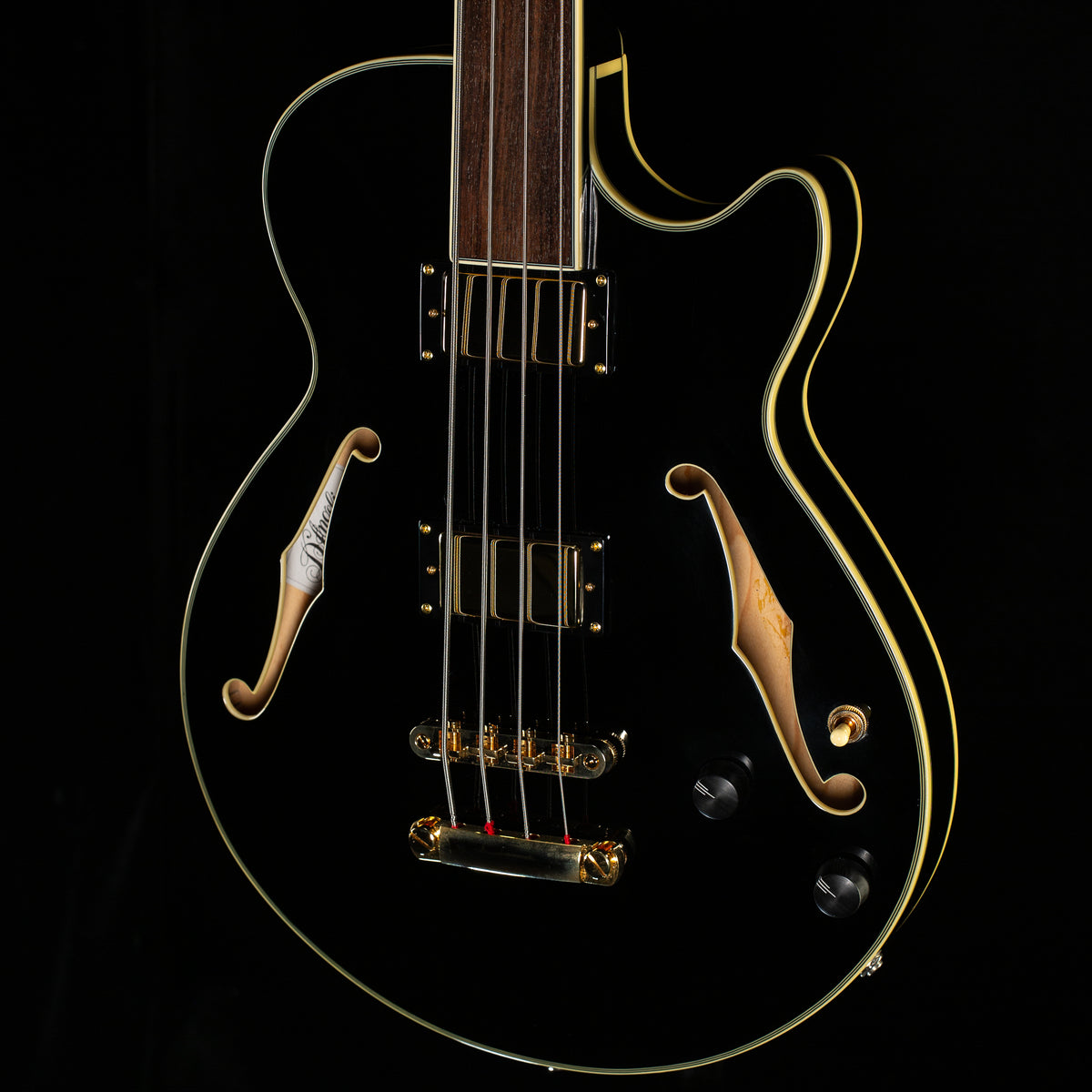 D'Angelico Excel Bass Black Fretless (444)