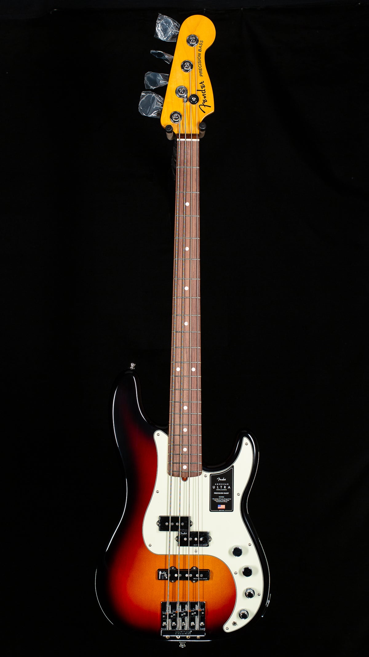 Fender American Ultra Precision Bass Rosewood Fingerboard Ultraburst New Old Stock Damaged Case