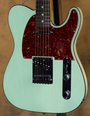 Fender American Ultra Luxe Telecaster Rosewood Fingerboard Transparent Surf Green