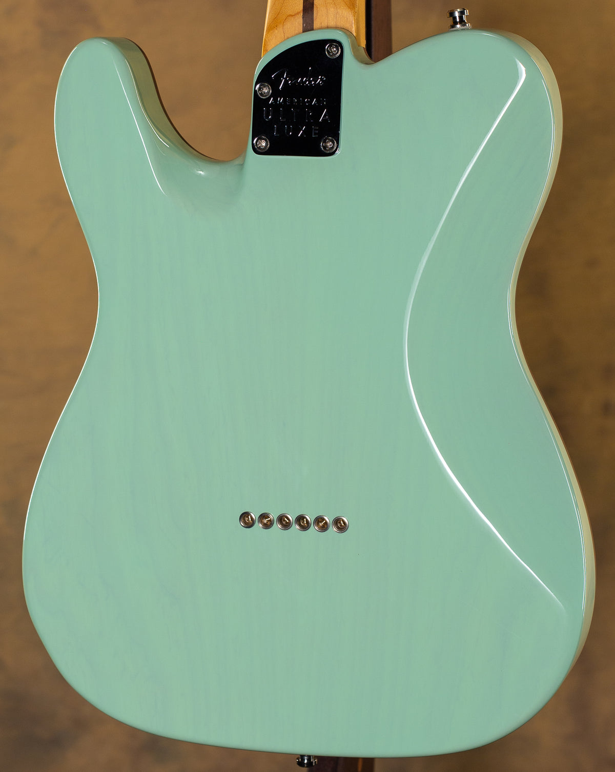 Fender American Ultra Luxe Telecaster Rosewood Fingerboard Transparent Surf Green