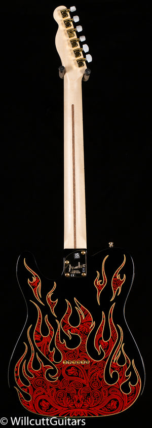 Fender James Burton Telecaster, Maple Fingerboard, Red Paisley Flames (404)