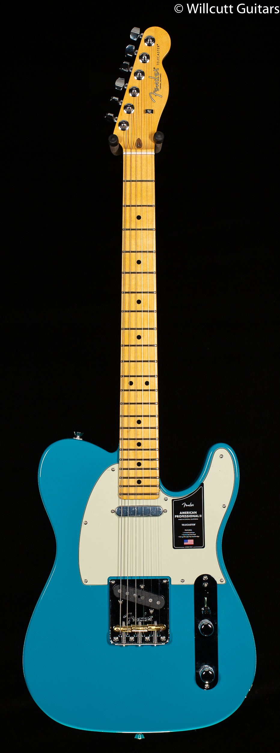 Fender American Professional II Telecaster Miami Blue Maple Fingerboard (193)