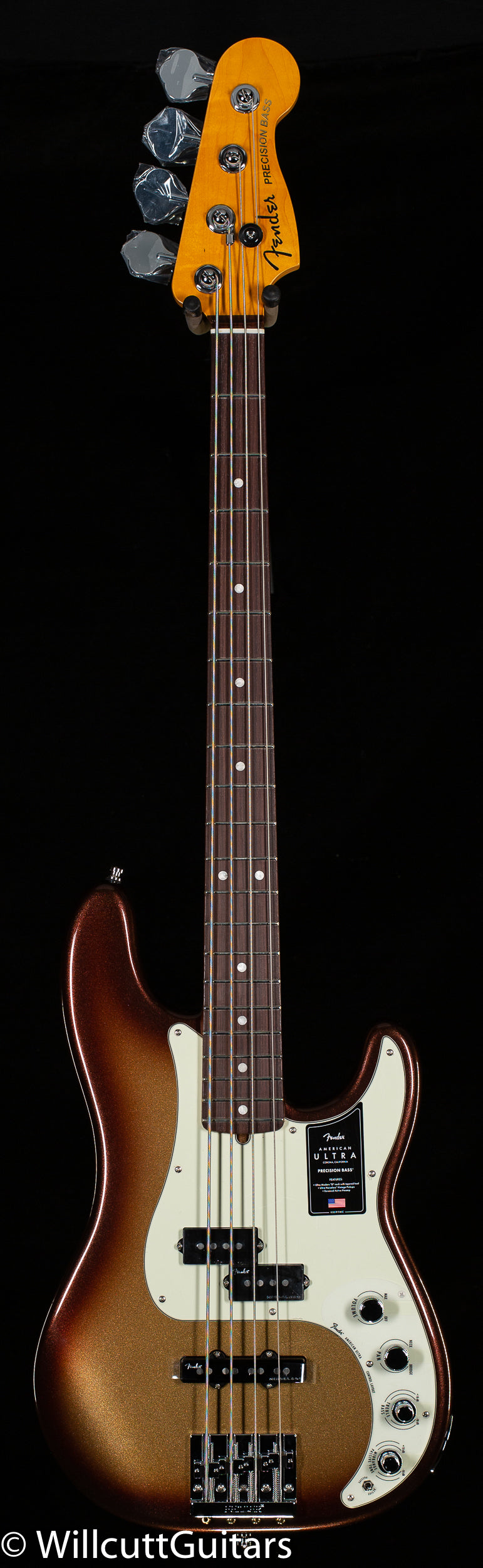 Fender American Ultra Precision Bass Rosewood Fingerboard Mocha Burst (379)