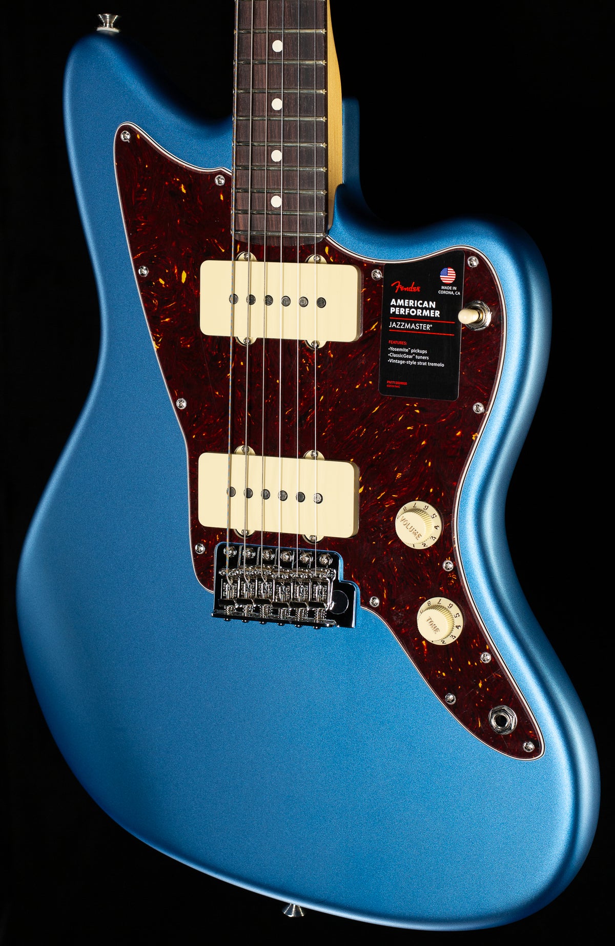 Fender American Performer Jazzmaster Rosewood Fingerboard Satin Lake Placid Blue (585)
