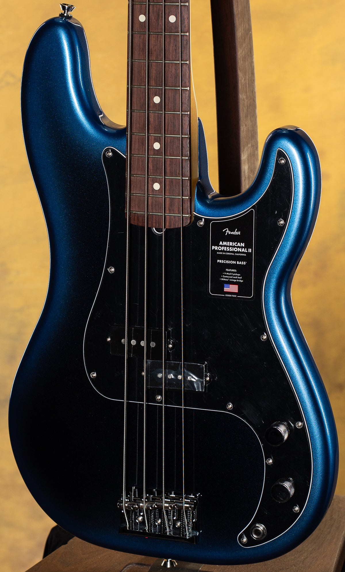 2022 Fender American Professional II Precision Bass Dark Knight