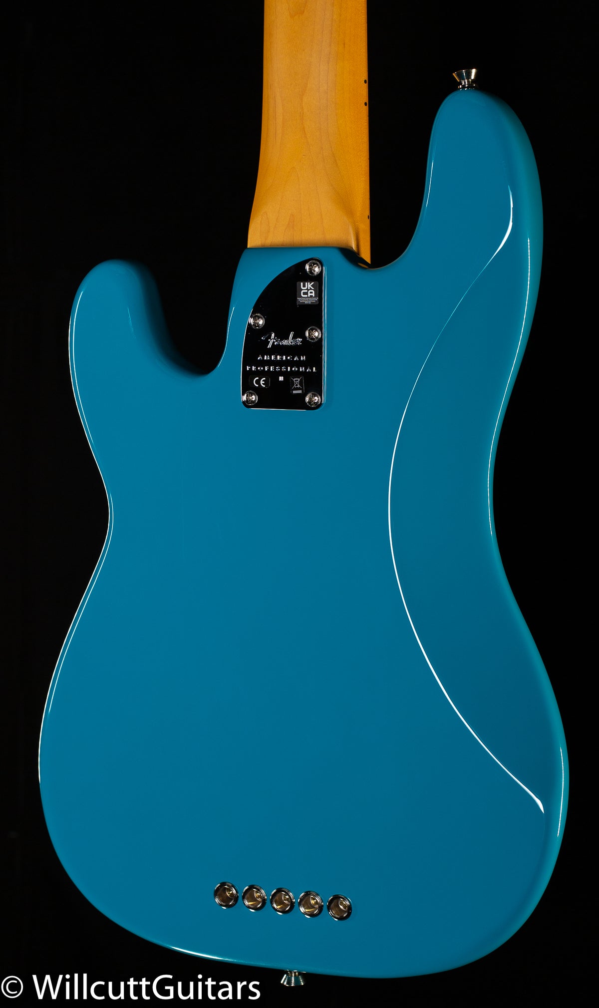 Fender American Professional II Precision Bass V Maple Fingerboard Miami Blue (085)