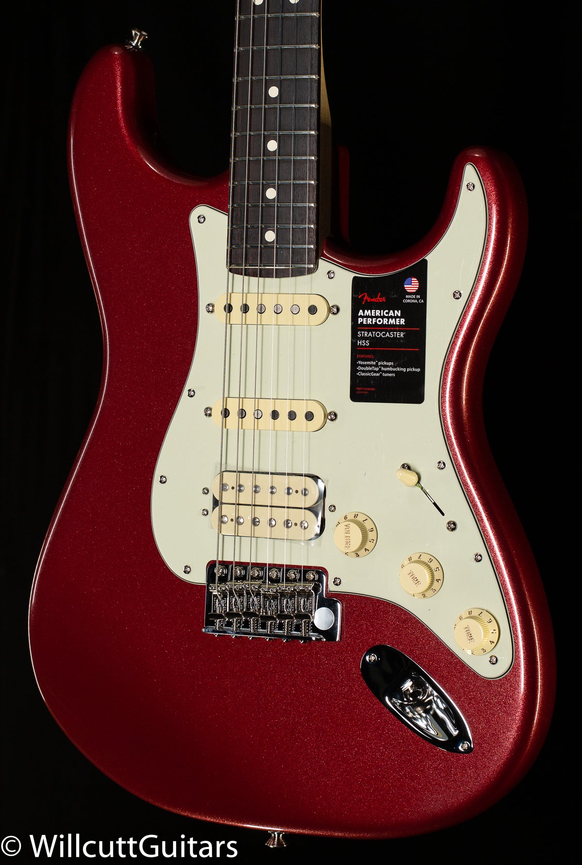 Fender American Performer Stratocaster HSS Rosewood Fingerboard Aubergine (163)