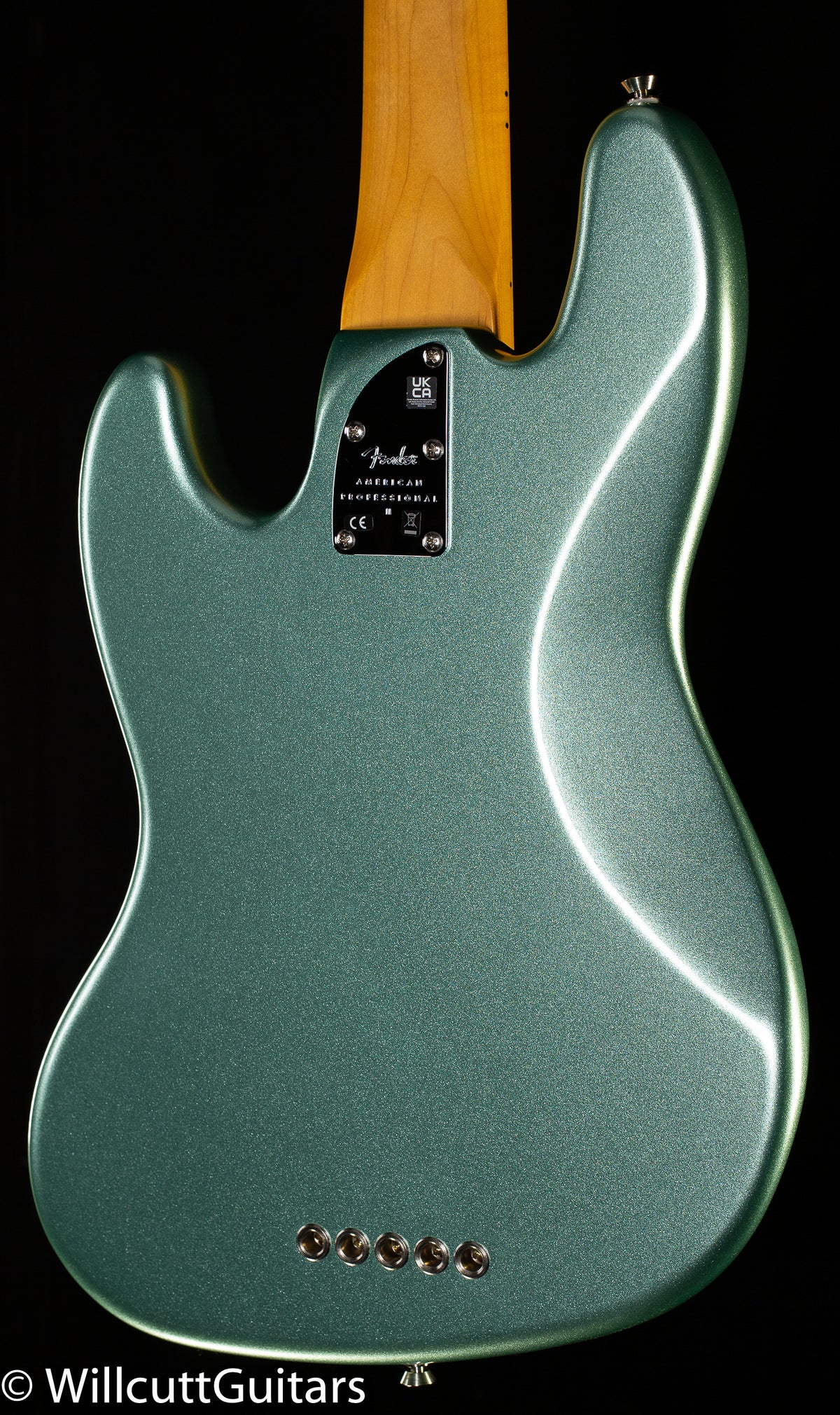 Fender American Professional II Jazz Bass V Maple Fingerboard Mystic Surf Green (397)