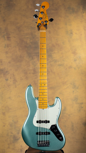 2023 Fender American Professional II Jazz Bass V Maple Fingerboard Mystic Surf Green