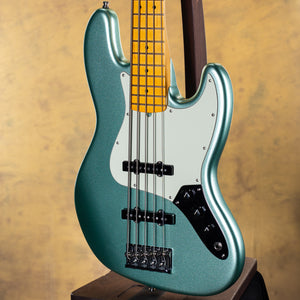 2023 Fender American Professional II Jazz Bass V Maple Fingerboard Mystic Surf Green