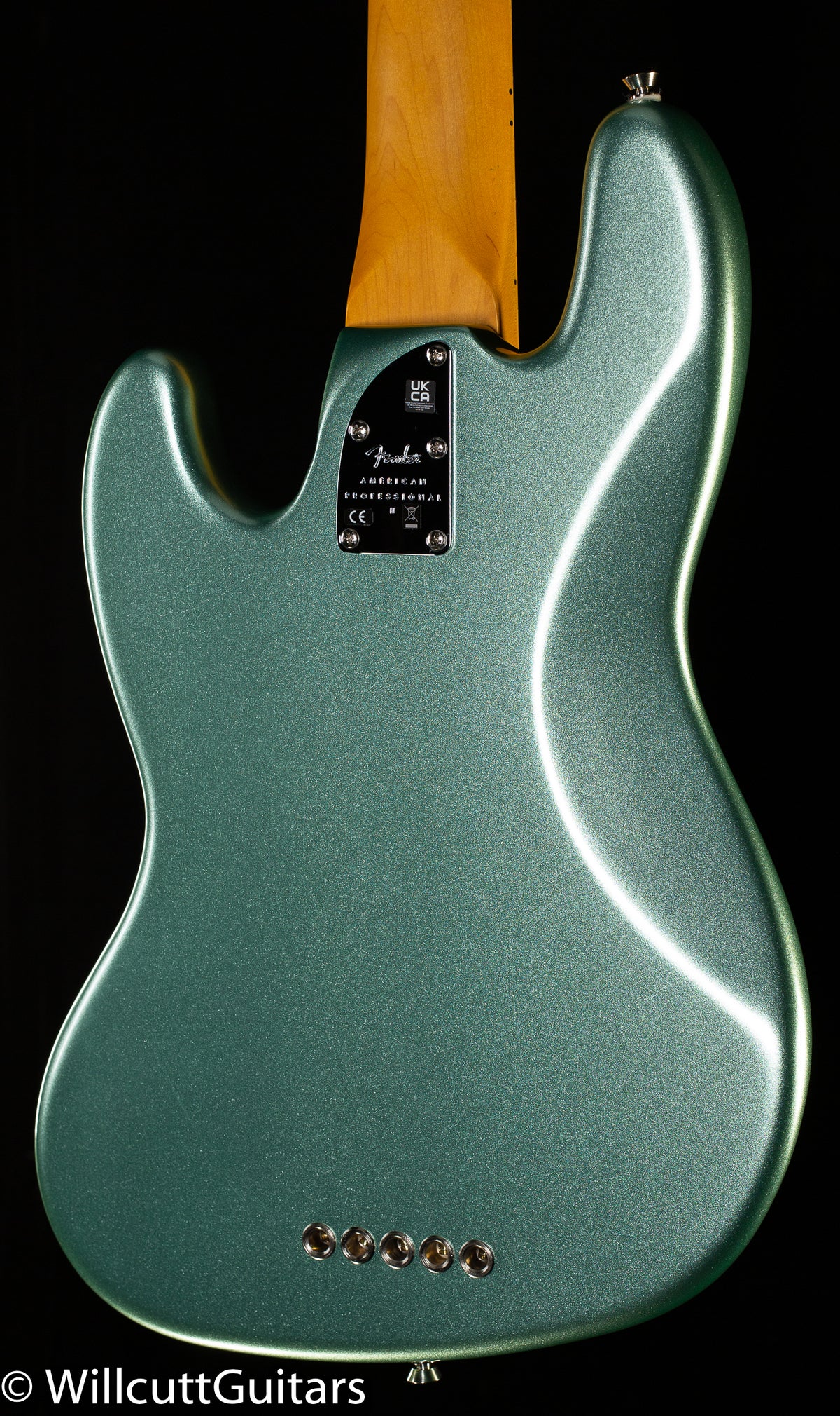 Fender American Professional II Jazz Bass V Maple Fingerboard Mystic Surf Green (398)