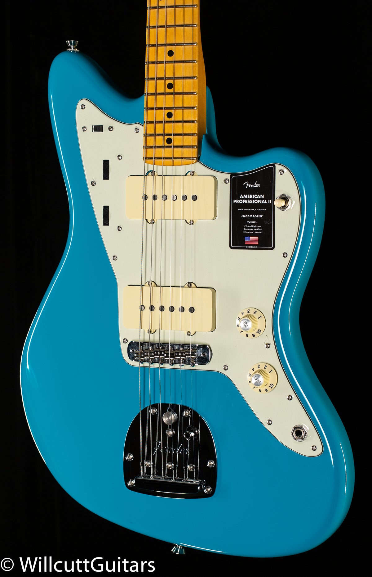 Fender American Professional II Jazzmaster Maple Fingerboard Miami Blue (974)