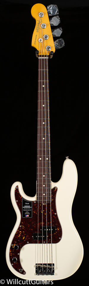 Fender American Professional II Precision Bass  Rosewood Fingerboard Olympic White Lefty (803)