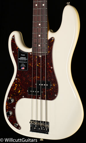 Fender American Professional II Precision Bass  Rosewood Fingerboard Olympic White Lefty (803)